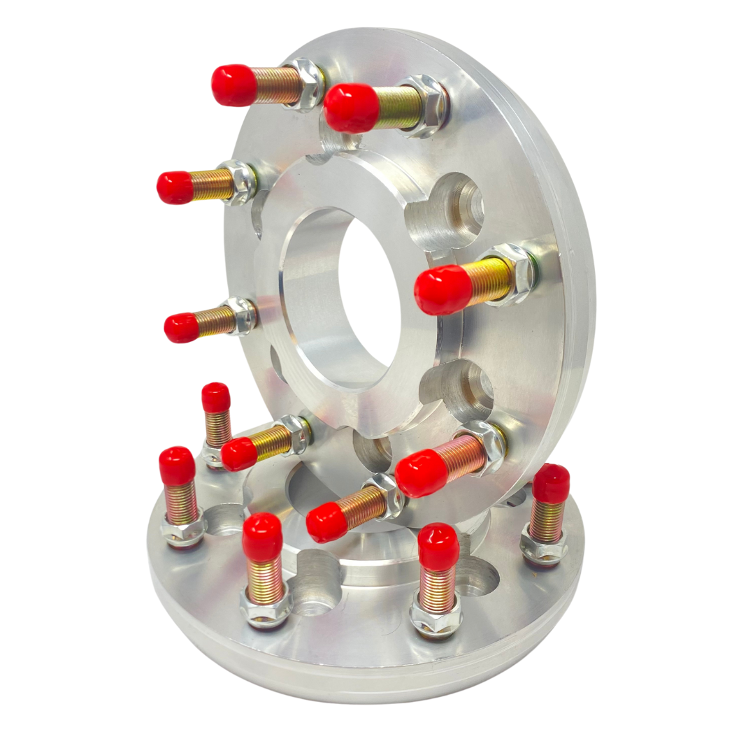 6x135 To 8x180 Ford To Chevy / GMC Hub Centric Wheel Adapters For F-150, Raptor, | 87.1mm To 124.1mm Centerbore | 14x1.5 Studs 1" Inch - 2" Inch Thicknesses Also Fits Navigator, Expedition + More MADE IN THE USA