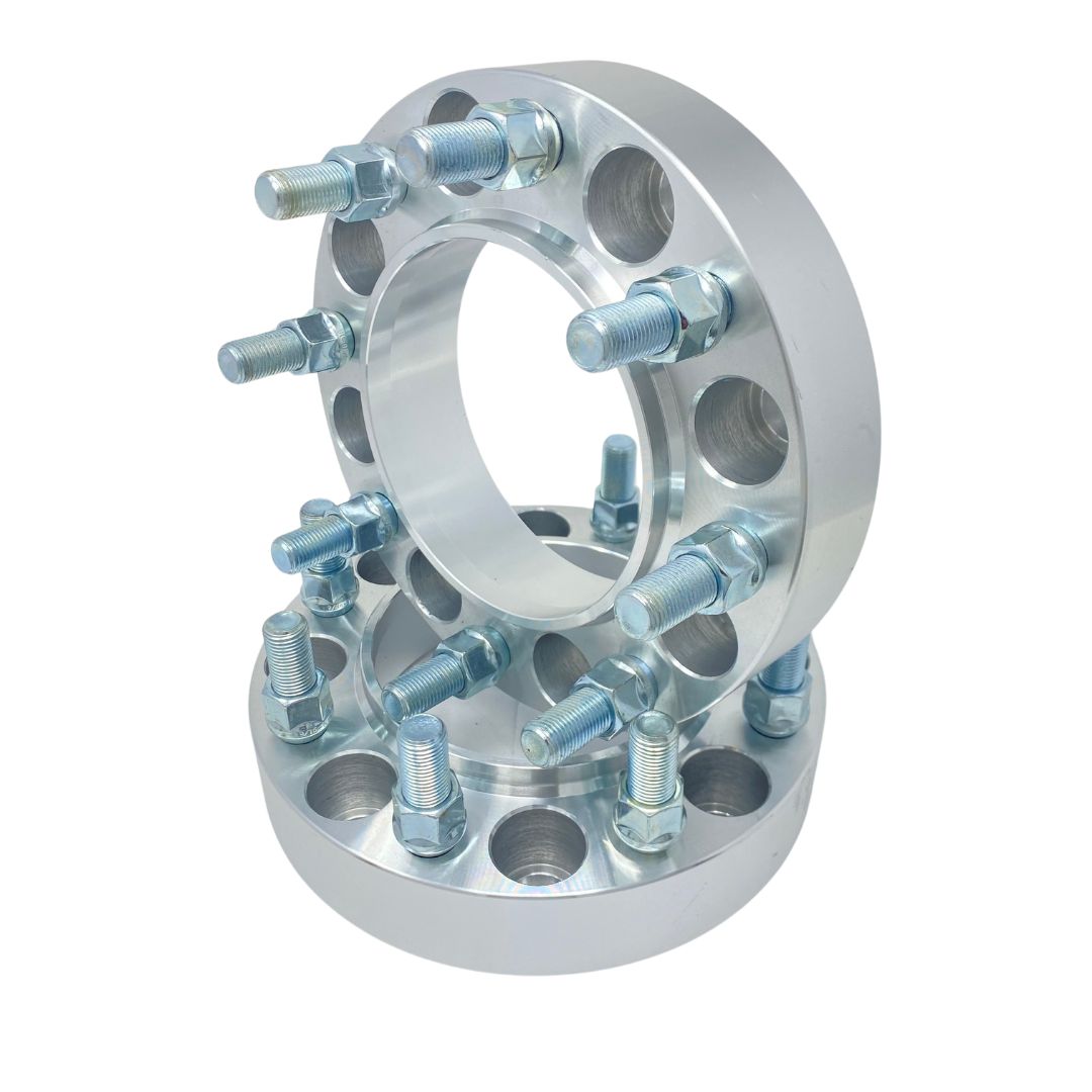 USA Made 8x6.5 To 8x170 Wheel Adapters Hub Centric 3/4” Inch Through 3 Inch! Use Ford 8x170 F-250 F-350 Super Duty Wheels On 8x6.5 or (8x165.1) Chevy / GM Trucks | 116.7 Bore To 124.9 Lip | 14x1.5 Studs & Lugs Included Lifetime Warranty!