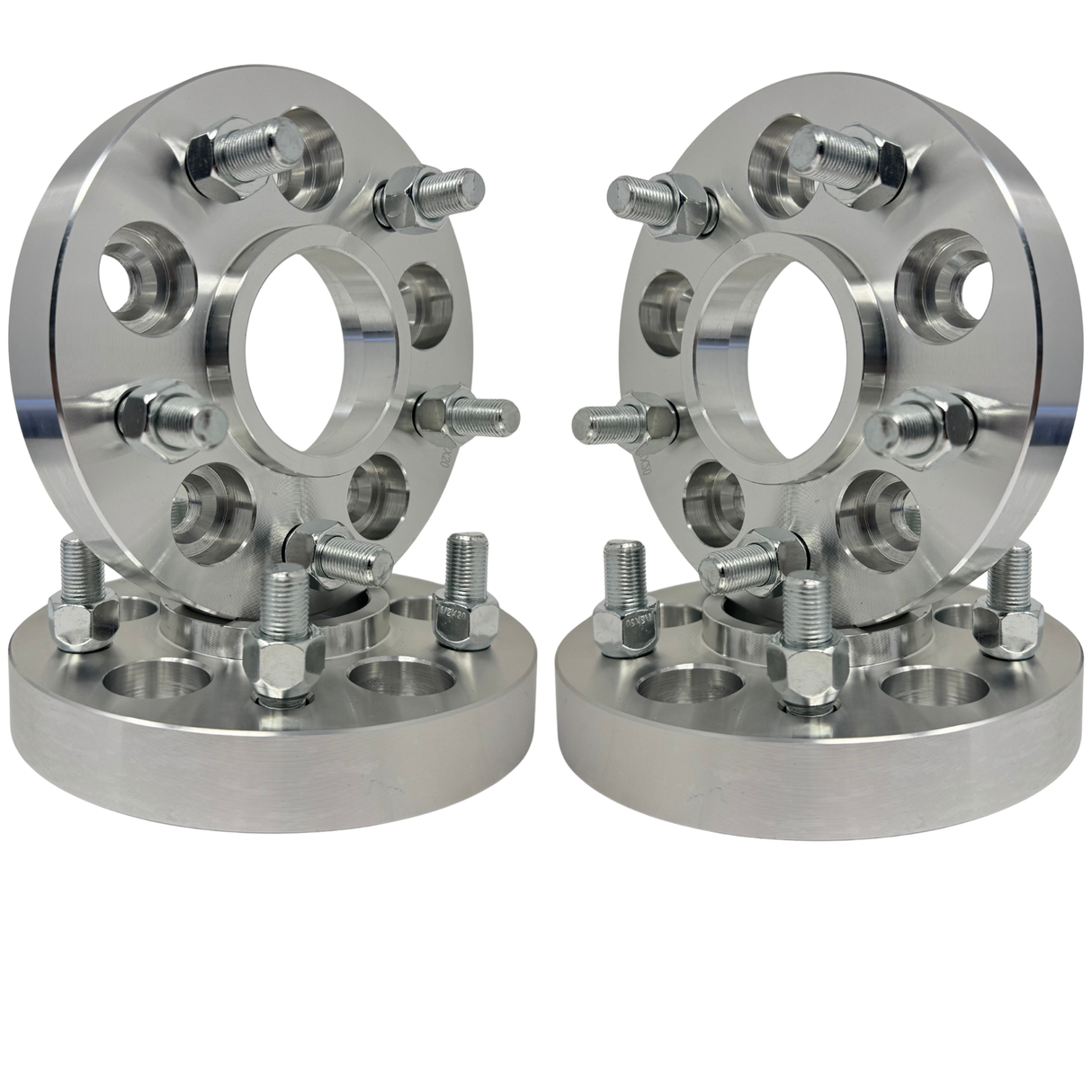 1" Inch 5x4.5 To 5x4.75 Hubcentric Wheel Adapters | 74mm Hub center | 1/2"-20 Studs And Open End Lug Nuts | 5x4.5 To 5x4.75 Also Know As 5x114.3 to 5x120.7