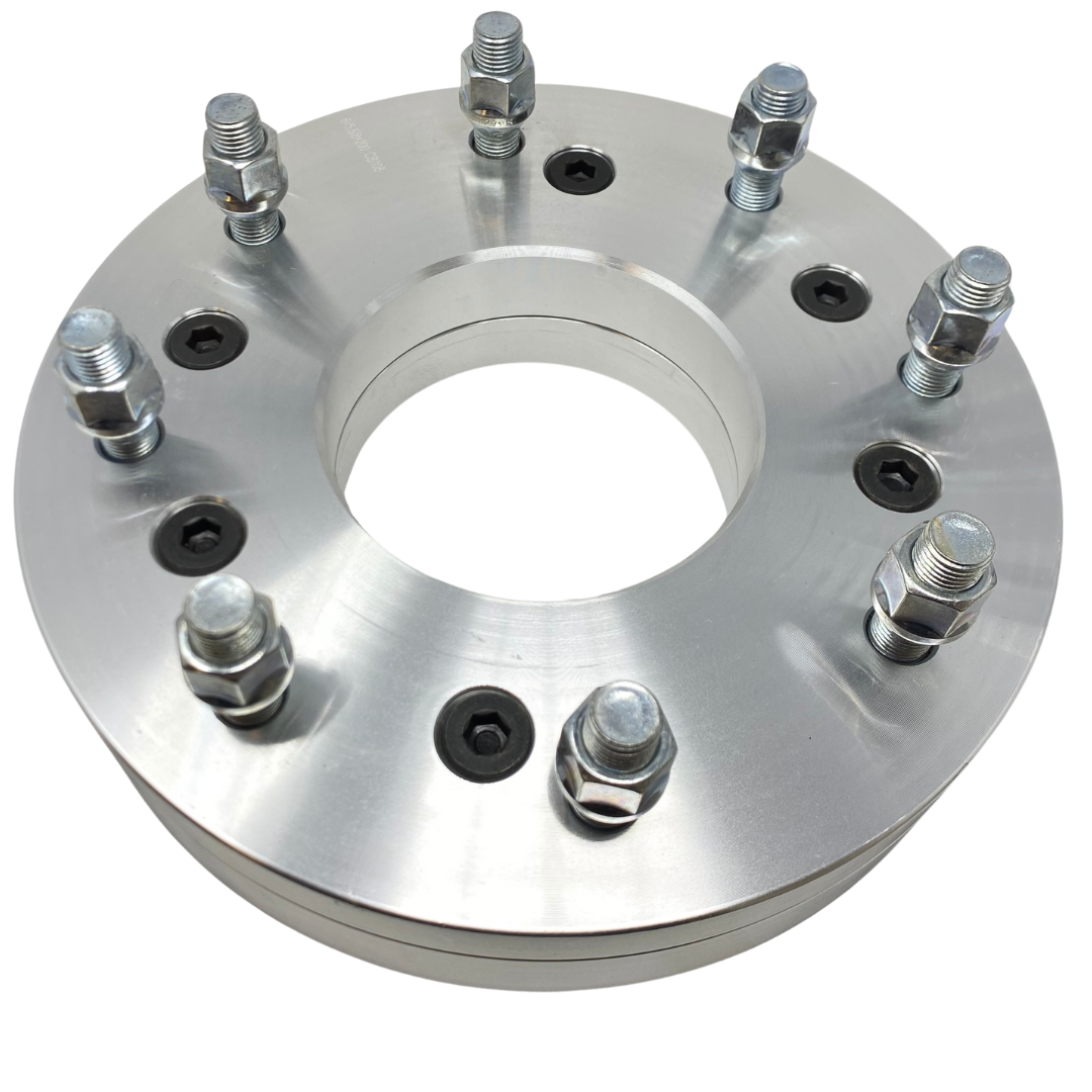 6 To 8 Lug Wheel Adapters 6x5.5 To 8x6.5 Wheel Adapters 2" Inch Thick Use 8 Lug Wheels On 6 Lug Trucks 6x139.7 To 8x165.1 6 To 8 Lug Conversion Solid Forged 6061 T-6 Aerospace Grade Billet Aluminum | USA Lifetime Warranty!