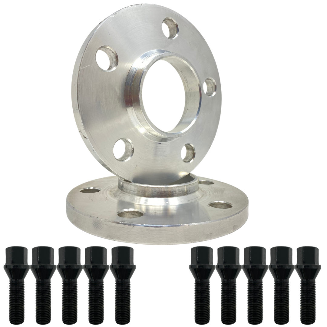 5x120 15mm Spacers OEM 66.56mm Bore To 74.1mm Aftermarket Wheel Center Bore Fit Newer BMW's & Toyota Supra. Extended Lug bolts Included!