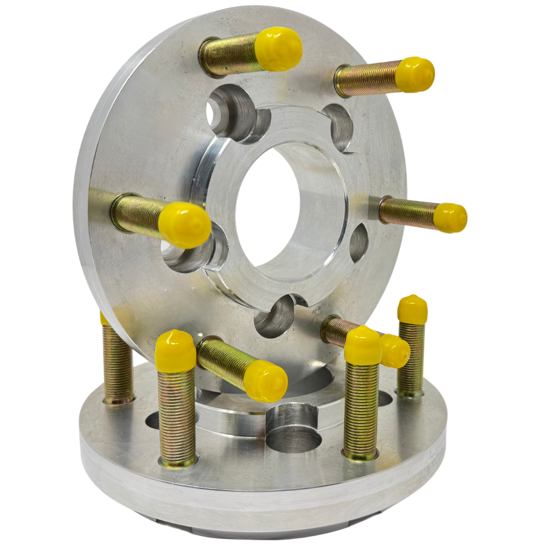 USA MADE Ford Ranger To Trophy Truck Adapters | 5X4.5 To 6x6.5 Hubcentric Wheel Adapters | Convert 5x4.5 (Also Known As 5x114.3) Vehicles To Use 6x6.5 Trophy Truck Wheels | 1/2"-20 Open End Lug Nuts | 5/8" Studs | 70.5mm Hub Bore | 108mm Hub Lip