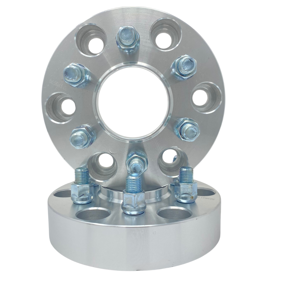 6x135 To 6x5.5 Wheel Adapters F-150 Or Raptor Use Bronco Or Ranger Wheels Hub Centric 87.1mm to 93.1mm Center Bore Wheel Spacers also known as 6x135 To 6x139.7 Adapter Spacers | 14x1.5 Mounting Lugs & 12x1.5 OEM Ford Spec Studs USA Made