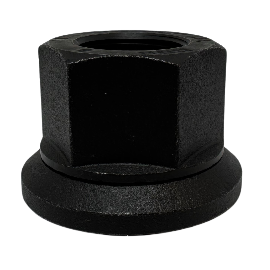 Semi Truck / Big Rig Lug Nuts | Flat Seat Attached Washer | 22x1.5 Thread | Fit Aluminum & Steel Wheels | 18 Wheeler Lug Nut Replacement.
