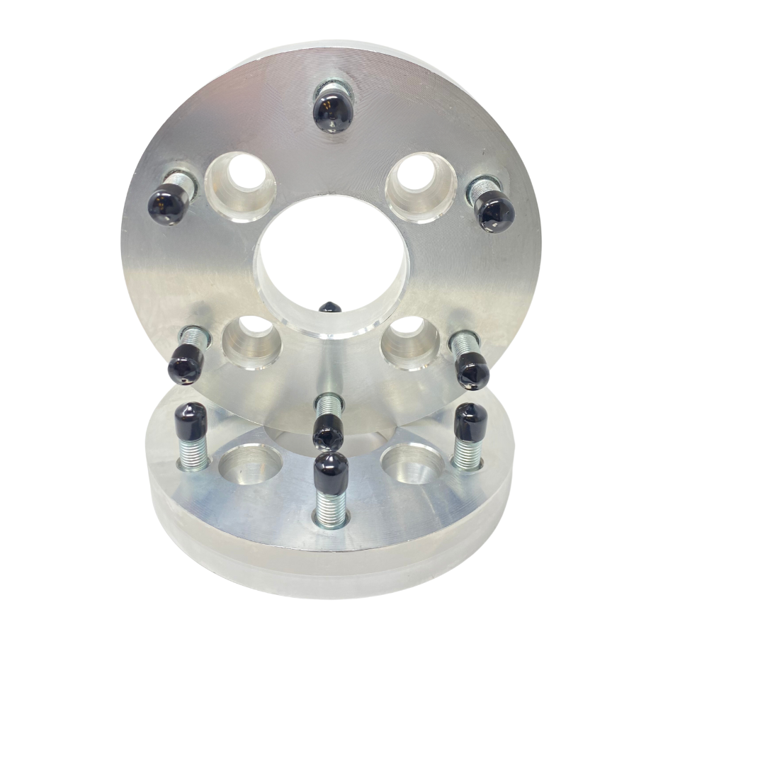4x101.6 To 6x5.5 Golf Cart Wheel Adapters 1" - 3" Inch Thick 1/2"-20 Upgraded Studs & Lug Nuts | Fits All 4x4 Bolt Pattern Carts EZ GO, Club Car, Yamaha, ICON, Star EV, Polaris GEM Car, Garia + Free Anti-Theft Wheel Lugs! 4x4 to 6x139.7 4 To 6 Lug
