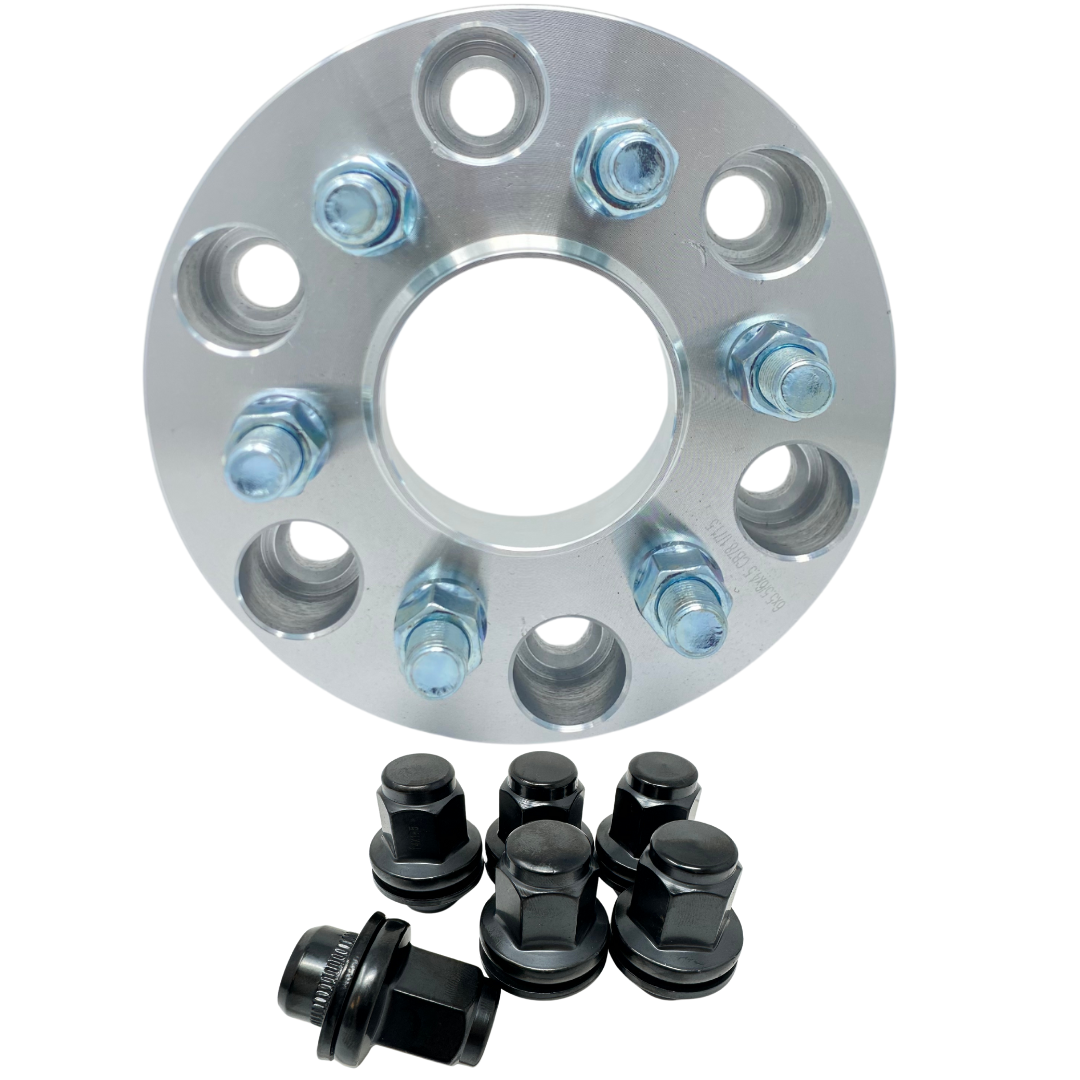New 2024+ Toyota Tacoma & 2022+ Tundra 6x5.5 Wheel Spacers Hub Centric 95.1mm OEM Bore & Aftermarket 108mm Centering Lip 14x1.5 studs 6x139.7 Lug Nuts Included! USA Made & Lifetime Warranty! + 24 Free Lug Nuts!