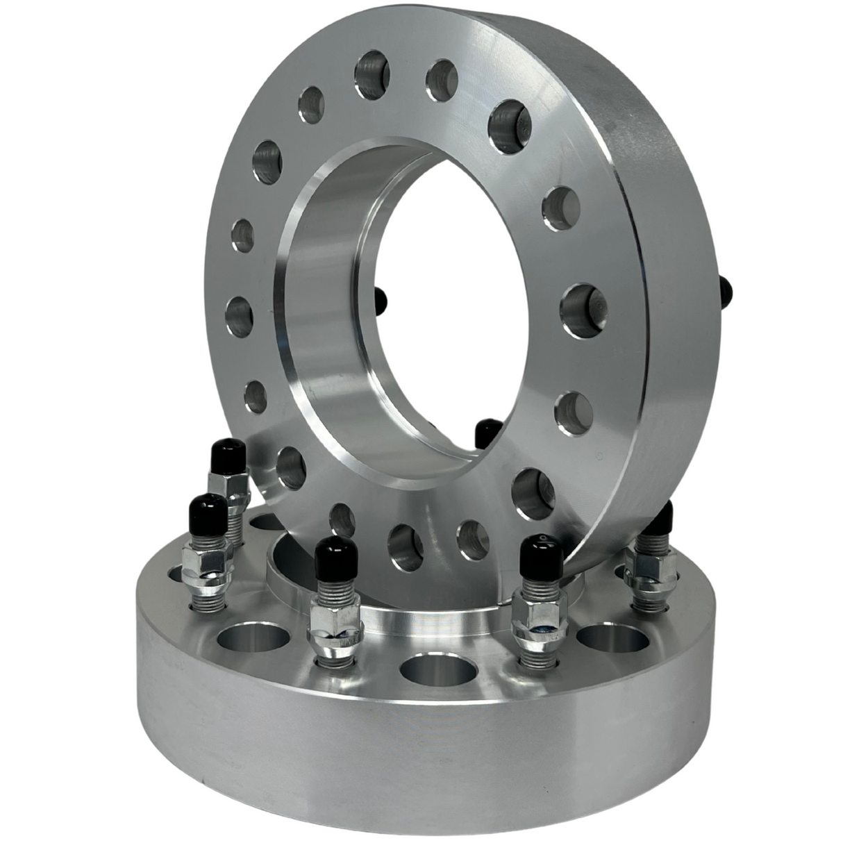 8x200 Dually Wheel Spacers 2" Inch (50mm) Fits 2005 & Newer Ford F-350 Dually Models Only | 14x1.5 Studs & Lug Nuts 142mm Center Bore Import Version Not USA Made USA LIFETIME WARRANTY!