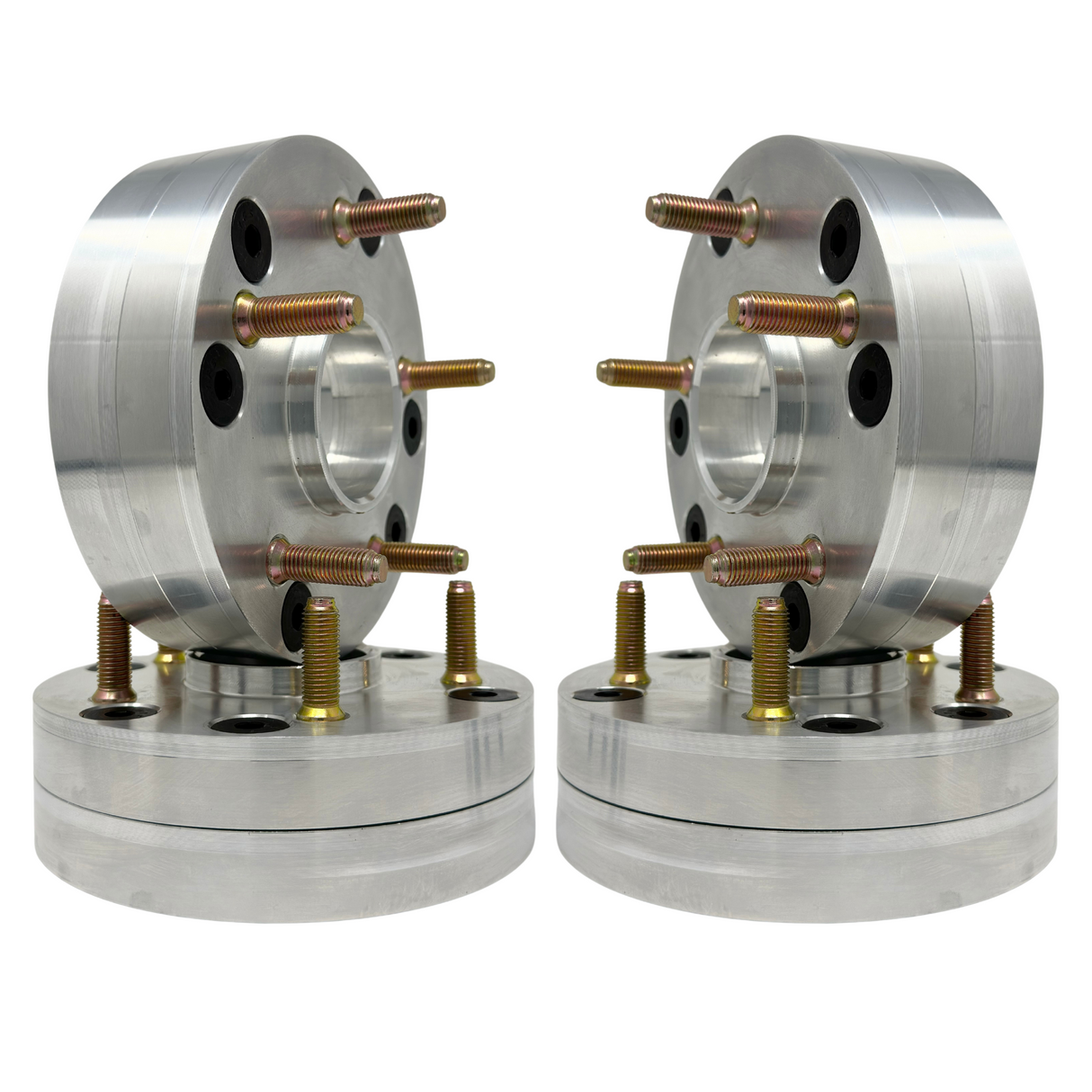 Ford Bronco 6x5.5 To 5x108 Bronco Sport Hubcentric Wheel Adapters Also known as 6x139.7 To 5x4.25 6 Lug To 5 Lug  | 93.1 To 63.4 Centerbore | 12x1.5 Studs 2021 & Newer Ford Bronco Conversion Adapters