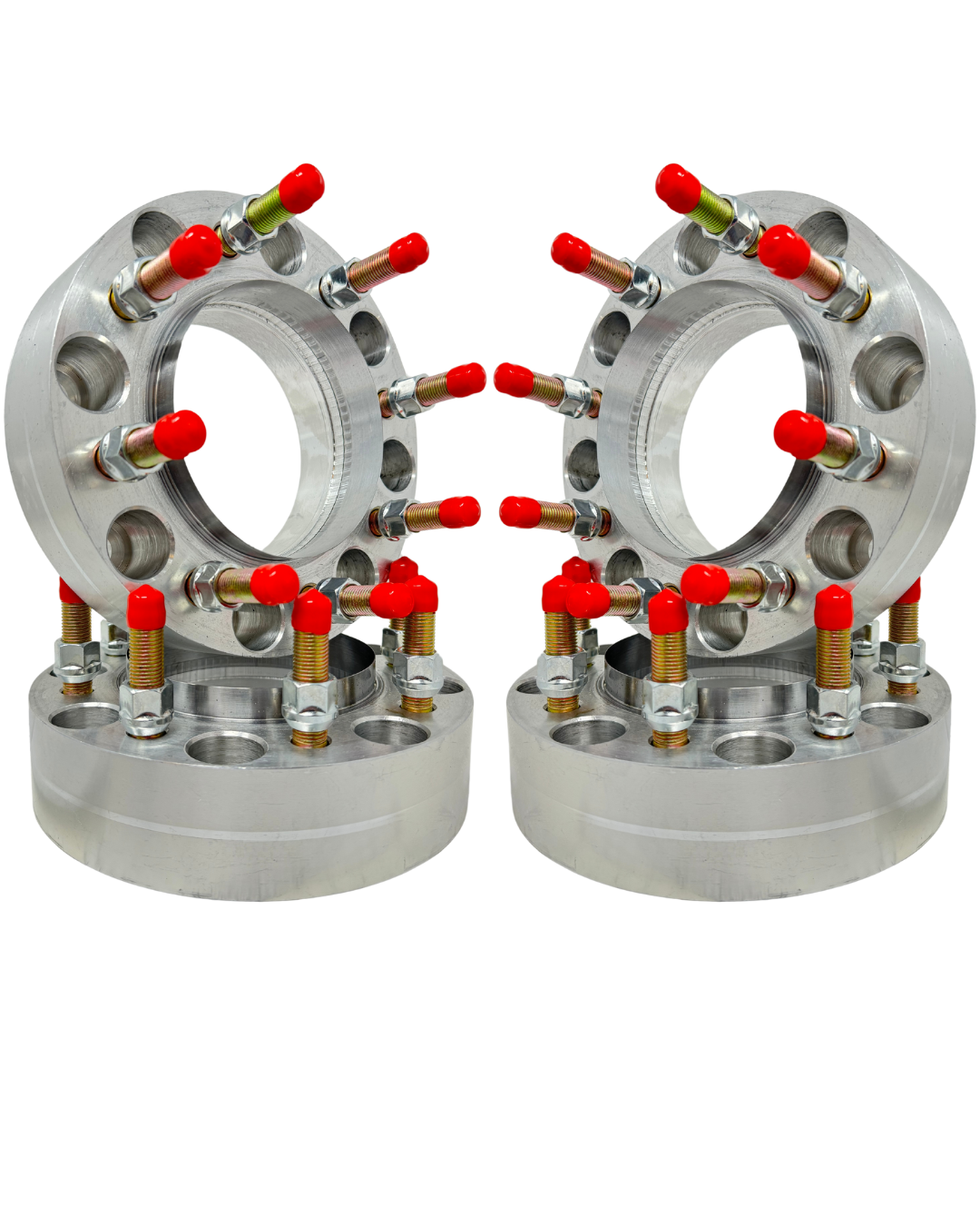 8x180 To 8x170 Hubcentric Wheel Adapters Chevy Silverado GMC Sierra 2500 3500 HD Use Ford F-250 F-350 8x170 Aftermarket Or Stock Wheels / Rims 14x1.5 Studs | Made in USA 124.1 to 124.9 OEM Bores