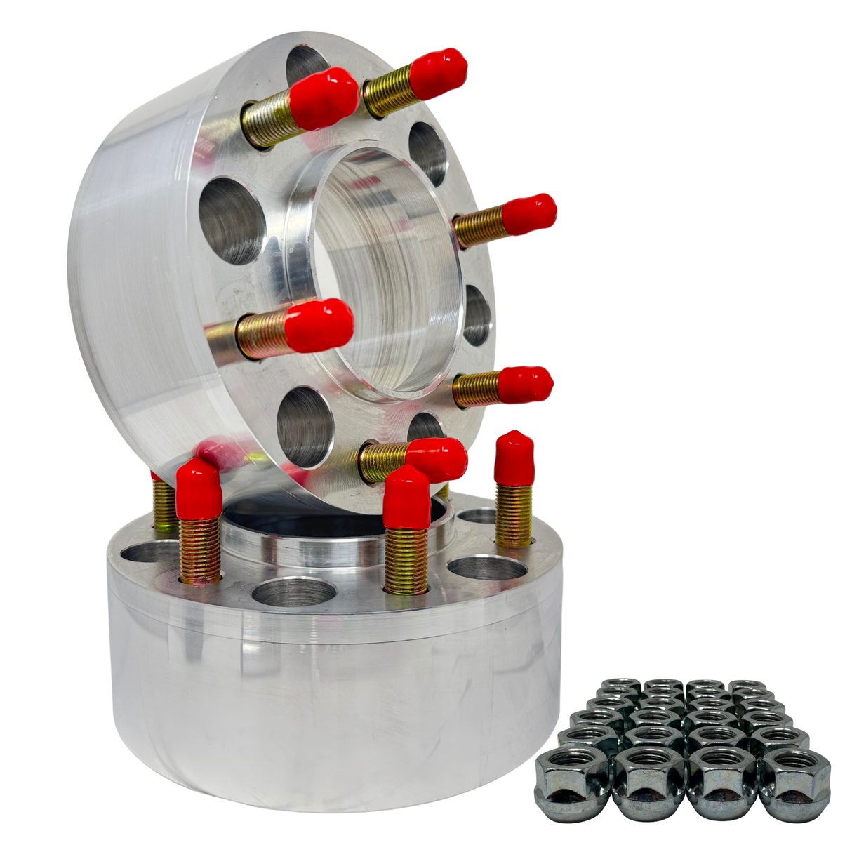 6x5.5 Toyota Hub centric Conversion (aka 6x139.7) 106MM To 95.1MM | 6 lug Adapters 14x1.5 studs & Mounting Lug Nuts | Add New Toyota Tacoma(N400) Tundra(XK70), Sequoia(XK80) 4Runner +More Wheels On Previous Gen Trucks