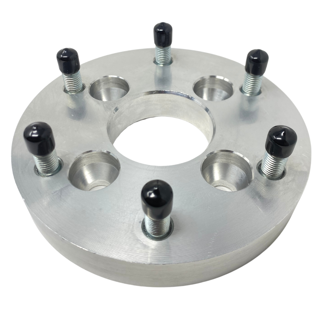 4x101.6 To 6x5.5 Golf Cart Wheel Adapters 1" - 3" Inch Thick 1/2"-20 Upgraded Studs & Lug Nuts | Fits All 4x4 Bolt Pattern Carts EZ GO, Club Car, Yamaha, ICON, Star EV, Polaris GEM Car, Garia + Free Anti-Theft Wheel Lugs! 4x4 to 6x139.7 4 To 6 Lug