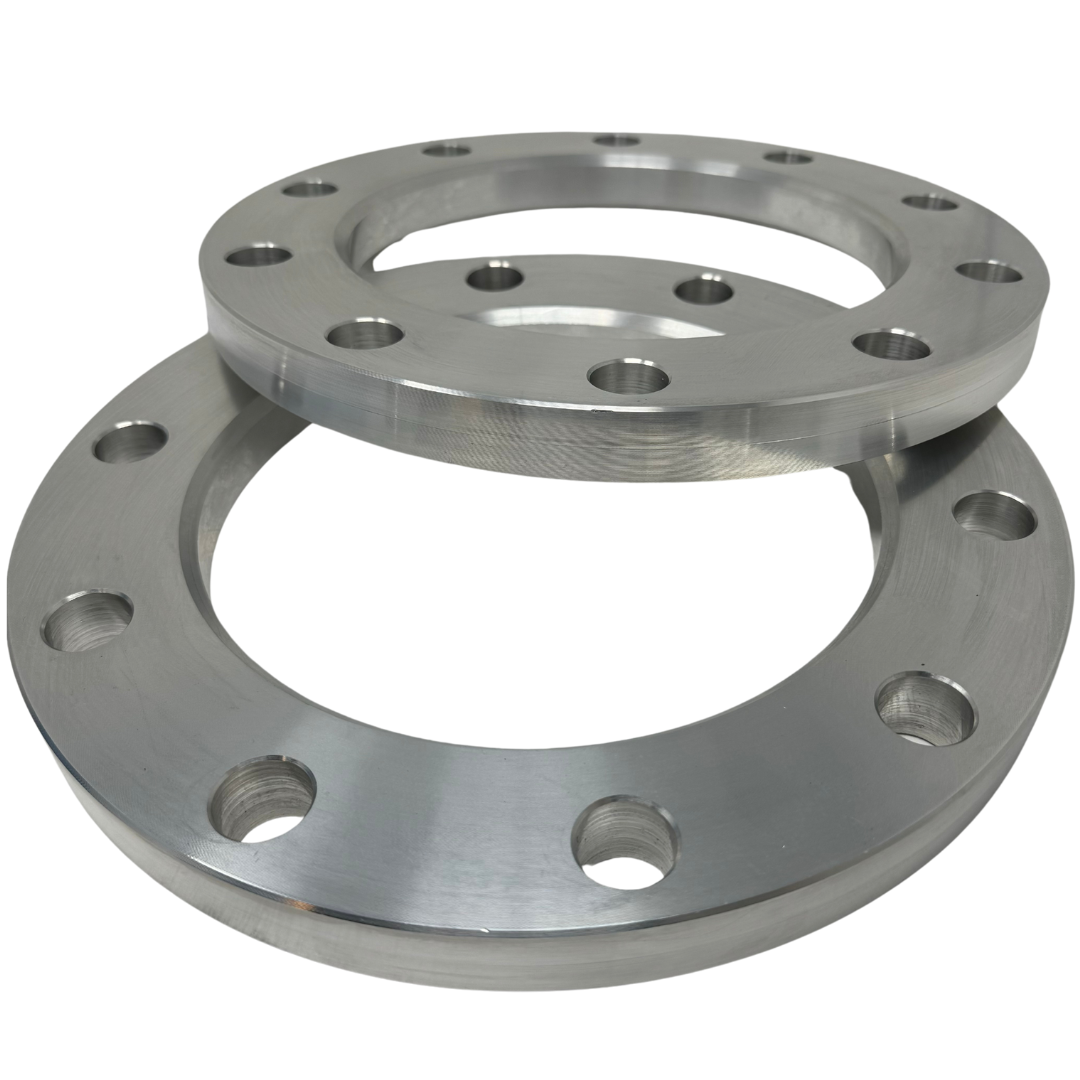 USA Made 10x285 Wheel Spacers Hub Centric 1/4" Inch (6mm) Semi For Front Rear Wheels | Solid Extruded Billet  22.5 / 24.5 Semi Alcoa Or Aftermarket Wheels USA LIFETIME WARRANTY 220.1mm Semi Truck OEM Bore For Tire Rubbing Clearance