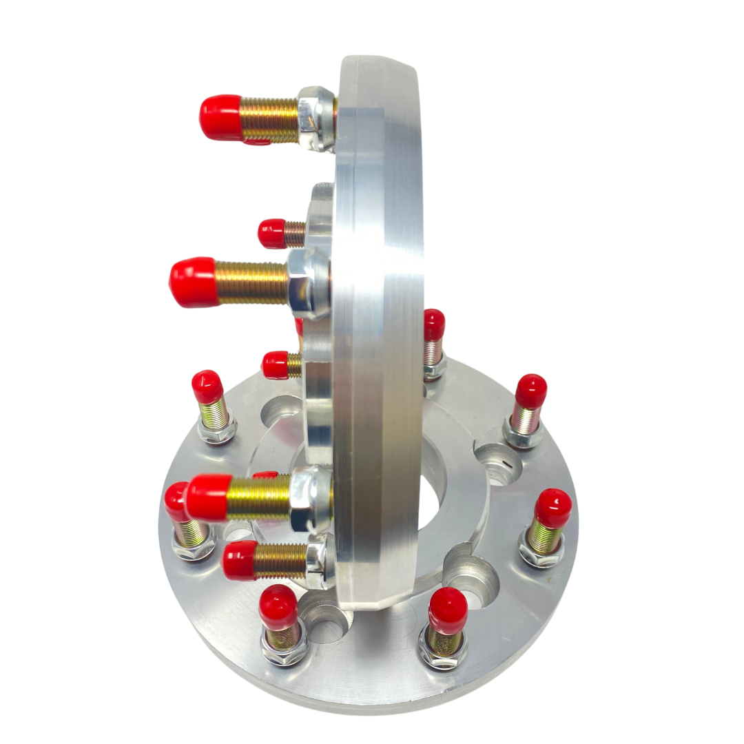 Chevy GMC 6x5.5 To 8x200 RAM Dually Hub Centric Wheel Adapters For Silverado, Sierra, Tahoe 6x139.7 To 8x200 | 78.1mm To 142mm Centerbore | 14x1.5 Studs 1" Inch - 2" Inch Thicknesses Also Fits Yukon, Escalade + More MADE IN THE USA