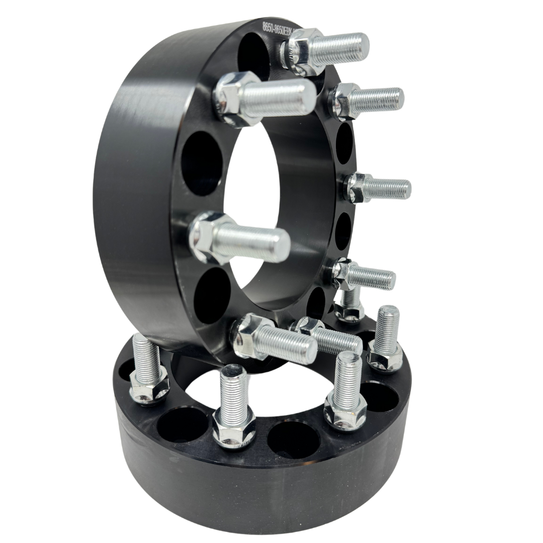1.5" Or 2" Inch 8x6.5 Wheel Spacers For 1994 - 2011 Dodge Ram 2500 / 3500 | 8x6.5(also known as 8x165.1) 9/16"-18 Studs & Open End Lug Nut Kit Included |