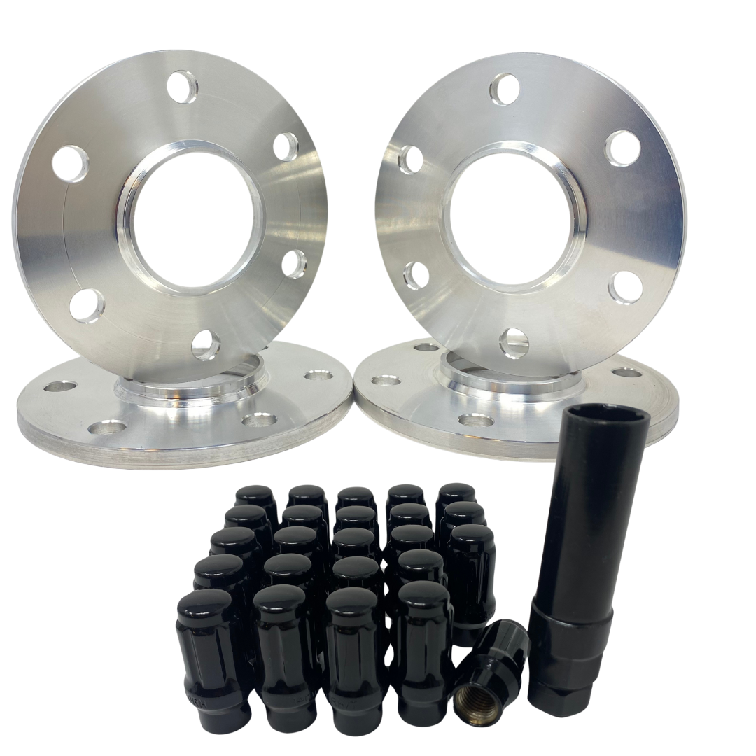 1/2" Inch Ford 6x135 Hub Centric Wheel Spacers For 2004 & Newer Model F-150, Raptor, Expedition, Navigator 6 Lug Trucks | Ford OEM 87.1 mm Bore & Wheel Centering Lip & Free Closed End ET Extended Thread Lugs For Minimal Thread Loss! USA Made For Safety