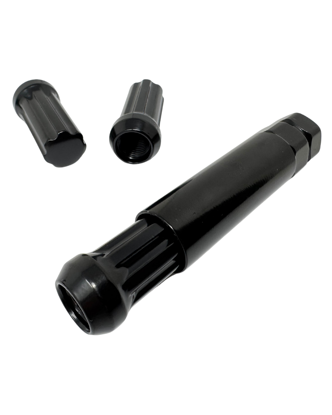 Black Spline 14x1.5 Lug Nuts With Securtiy Key | Heavy Duty Lug Nut, Conical / Taper / Cone Seat , Set Of 40, 32, 24, 20, 16