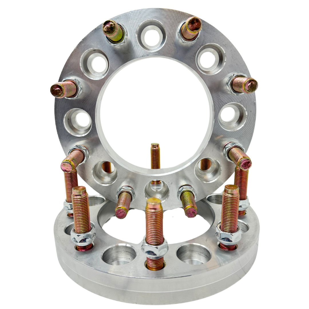 8x170 To 8x6.5 Wheel Adapters For Ford F-250/F-350 1999 & Newer Or Dually F-250/F-350 1999-2004 To Fit 8x6.5 Bolt Pattern Wheels/Rims 14x1.5 or 14x2.0 Open End Lug Nuts Included 124.9 Hub Center Bore