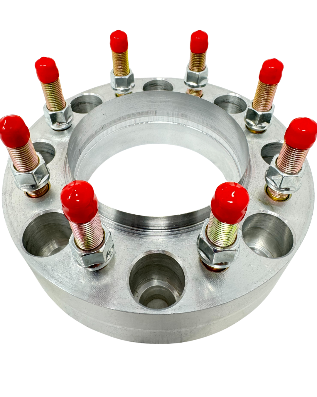 8x6.5 To 8x180 Wheel Adapters Hub Centric For Dodge Ram 2500 3500 Trucks | Use 2012 & Newer 8x180 Chevy GMC Wheels On Ram 8x6.5 or (8x165.1) Trucks | 121.3 Hub Bore & 124.1 USA MADE Solid Steel Wheel Centering Ring Lip | 14x1.5 or 9/16 Studs & Lugs