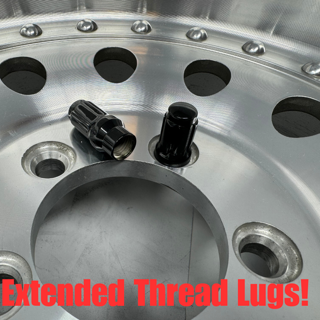 6x5.5 Chevy / GMC Hub Centric 1/2” Inch Wheel Spacers 13mm Thick Plus 24x Free Closed End ET Lug Nuts For Minimal Thread Loss! 78.1 OEM Center Bore & Hub Centric Wheel Balancing Lip, Complete Kit!