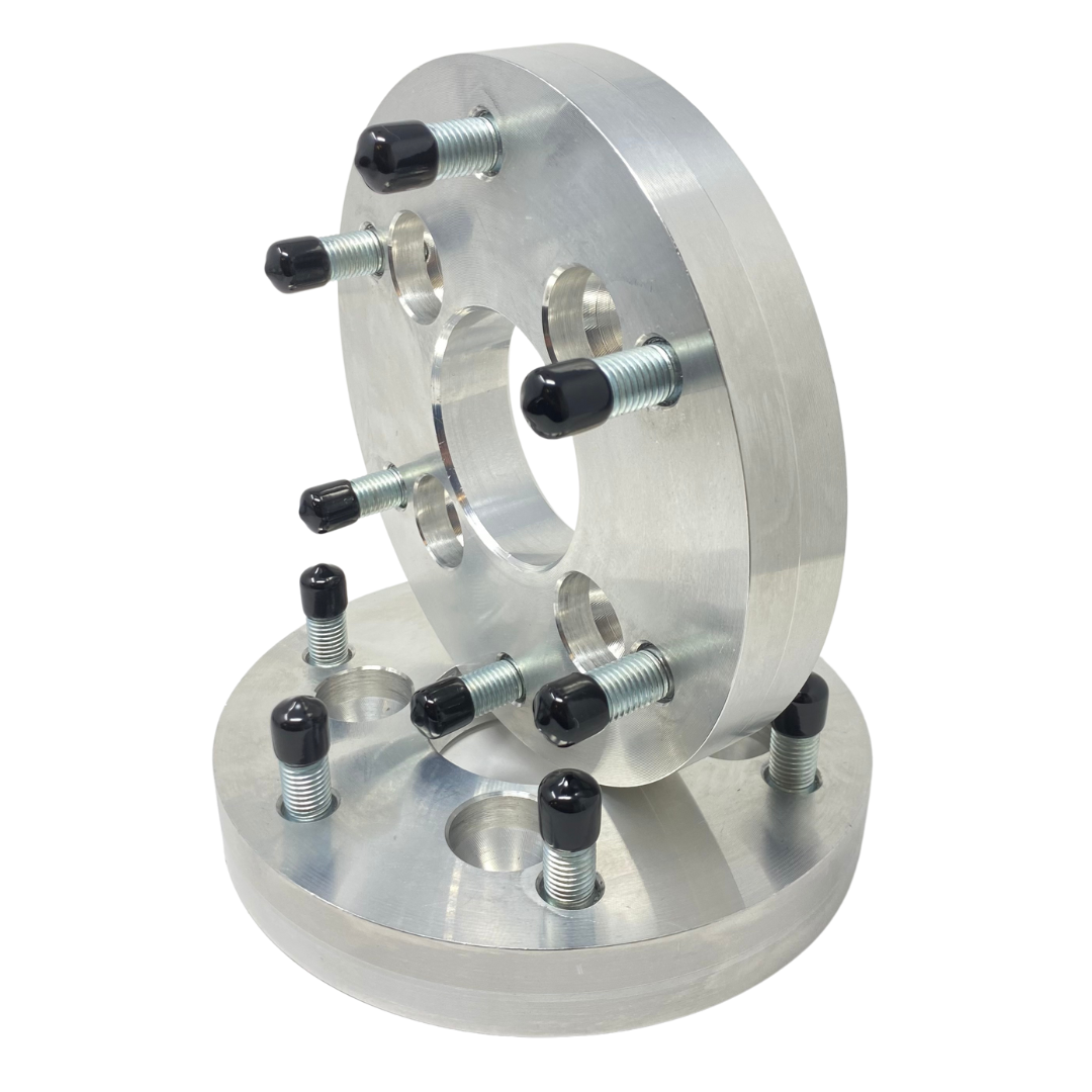 4x101.6 To 6x5.5 Golf Cart Wheel Adapters 1" - 3" Inch Thick 1/2"-20 Upgraded Studs & Lug Nuts | Fits All 4x4 Bolt Pattern Carts EZ GO, Club Car, Yamaha, ICON, Star EV, Polaris GEM Car, Garia + Free Anti-Theft Wheel Lugs! 4x4 to 6x139.7 4 To 6 Lug