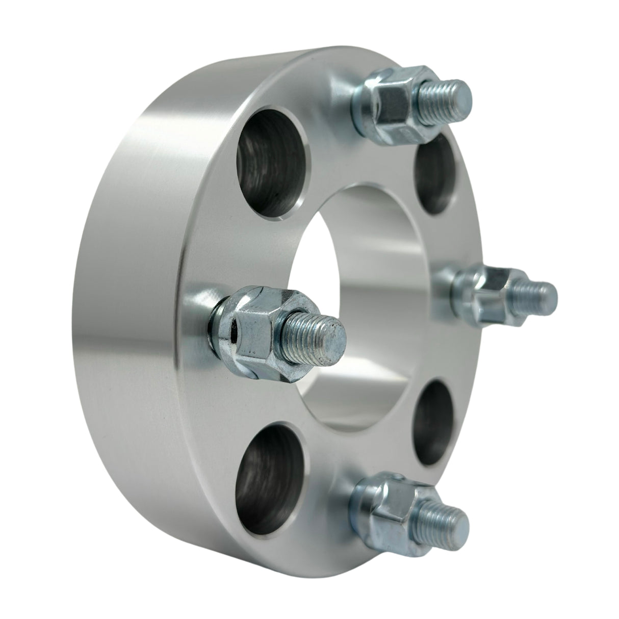 4x114.3 Also known as 4x4.5 Wheel Spacers 1" Inch or 1.25" Inch or 1.5" Inch or 2” Inch Thicknesses (25mm - 50mm) 12x1.5 Studs & Lug Nuts 71mm Center Bore For All 4x114.3 or 4x4.5 Vehicle Hub Clearance