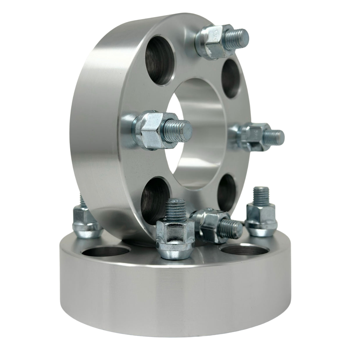 4x114.3 Also known as 4x4.5 Wheel Spacers 1" Inch or 1.25" Inch or 1.5" Inch or 2” Inch Thicknesses (25mm - 50mm) 12x1.5 Studs & Lug Nuts 71mm Center Bore For All 4x114.3 or 4x4.5 Vehicle Hub Clearance