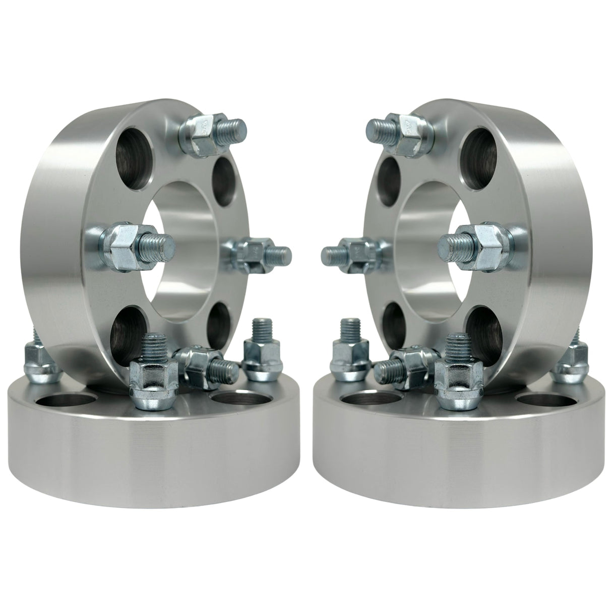4x4 To 4x100 Golf Cart Wheel Adapters 1" Inch (25mm) Thick 12x1.5 Upgraded Studs & Lug Nuts | Fits All 4x4 Bolt Pattern Carts EZ GO, Club Car, Yamaha, ICON, Star EV, Polaris GEM Car, Garia + Free Anti-Theft Wheel Lugs! 4x101.6 to 4x100