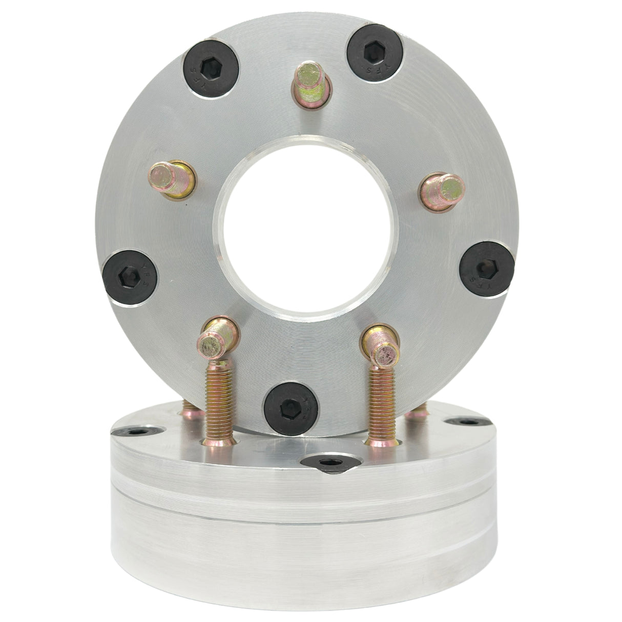 Ford 6x135 Or Chevy 6x5.5 to 5x135 2 Piece Hubcentric Wheel Adapters 2” Inch (50mm) 14x1.5 Studs & Lug Nuts 87.1mm Center Bore | Use 5 lug Ford Wheels On 6 Lug Ford Or Chevy Trucks