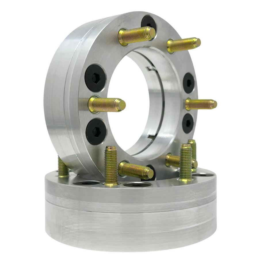 USA Made 4/156 To 6X5.5 Wheel Adapters For Polaris, Kawasaki, Yamaha To Fit 6x5.5 Wheels (also know as 6x139.7) 12x1.5 Studs And Open End Lug Nuts | 131mm Hub Bore | 2 Piece style adapter | 1.5" - 4" inch |