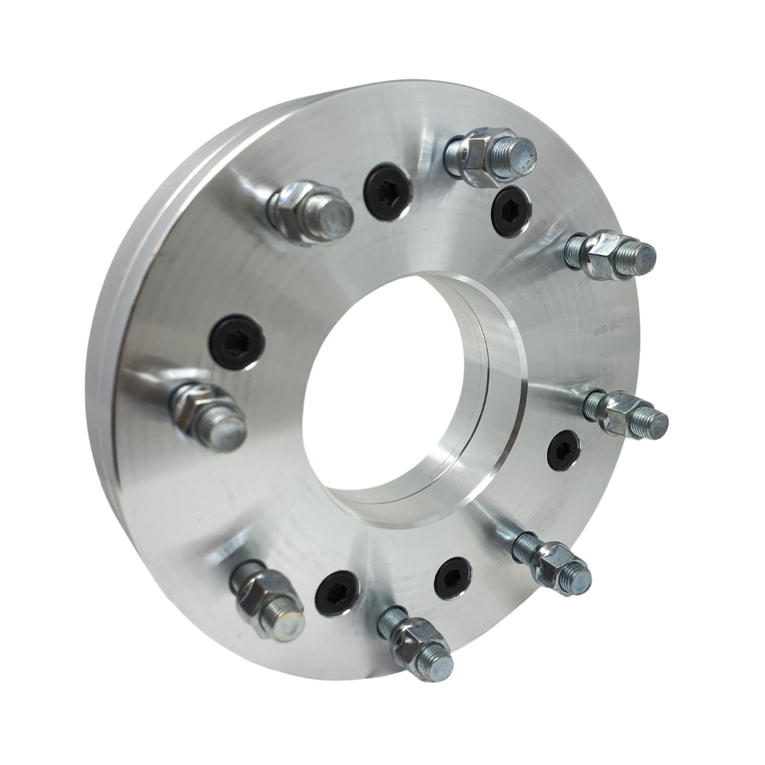 6 To 8 Lug Wheel Adapters 6x5.5 To 8x6.5 Wheel Adapters 2" Inch Thick Use 8 Lug Wheels On 6 Lug Trucks 6x139.7 To 8x165.1 6 To 8 Lug Conversion Solid Forged 6061 T-6 Aerospace Grade Billet Aluminum | USA Lifetime Warranty!