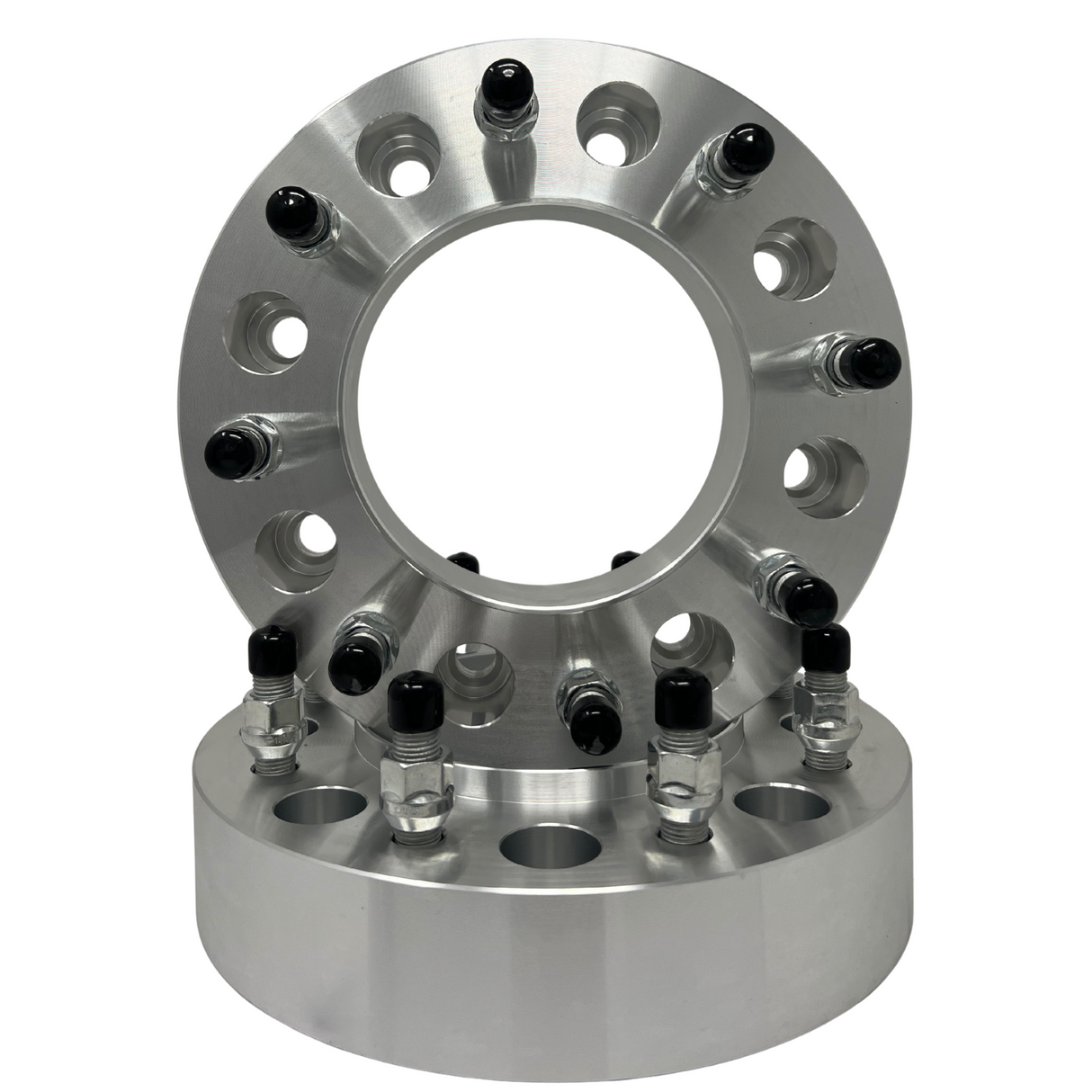 8x200 Dually Wheel Spacers 2" Inch (50mm) Fits 2005 & Newer Ford F-350 Dually Models Only | 14x1.5 Studs & Lug Nuts 142mm Center Bore Import Version Not USA Made USA LIFETIME WARRANTY!