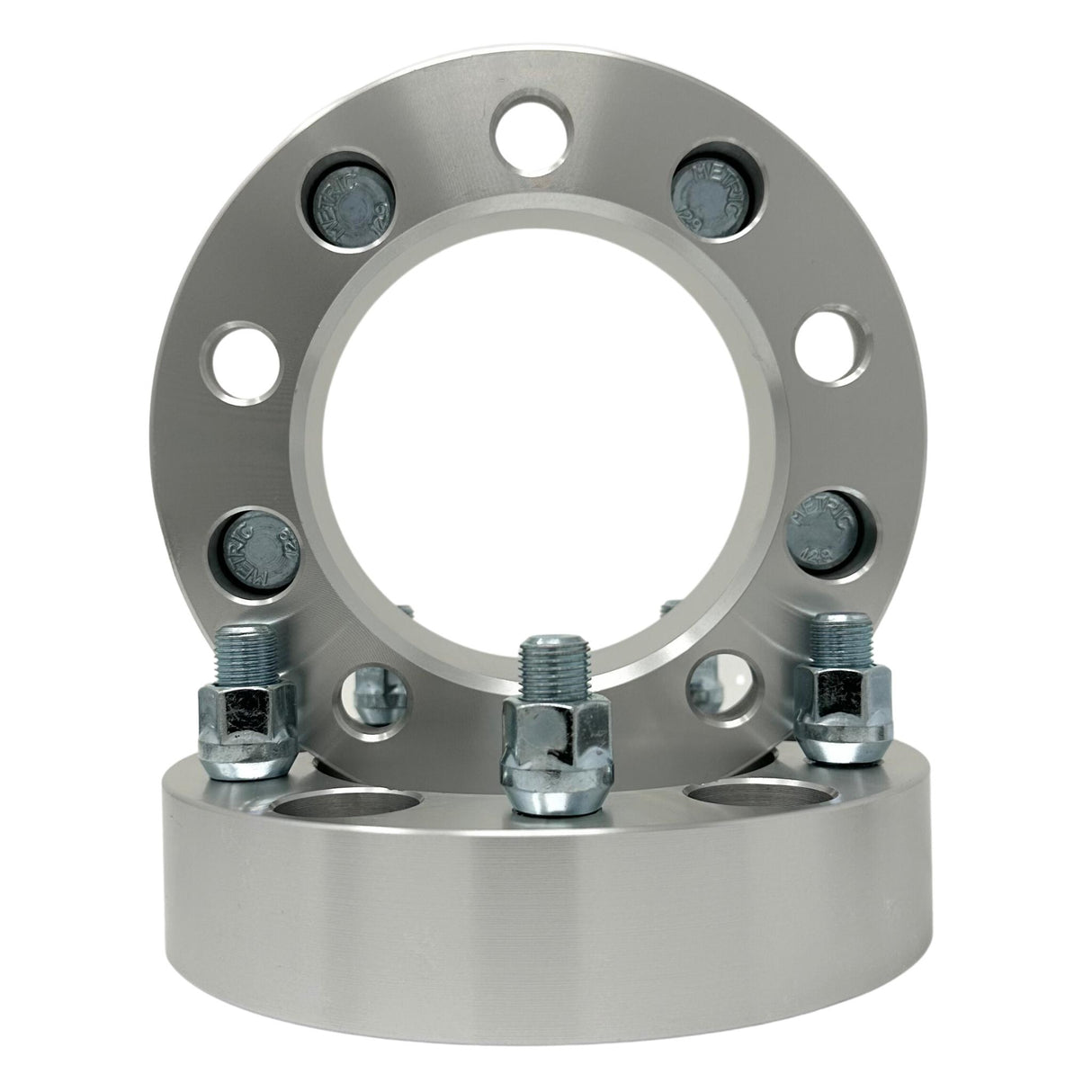 Tundra 5x150 to 5x5.5 (5x139.7) Hub Centric Wheel Adapters 1.5" Inch (38mm) 14x1.5 Studs & Lug Nuts 110mm Center Bore Use Dodge Ram, Dakota Durango Wheels On Toyota / Lexus Trucks