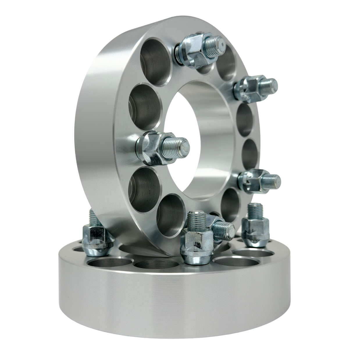 5x4.5 or 5x4.75 to 5x5 Wheel Adapters Universal Kit 1.25" Inch (32mm) 12x1.5 Studs & Lug Nuts 74mm Center Bore | 5x114.3 or 5x120.7 to 5x127