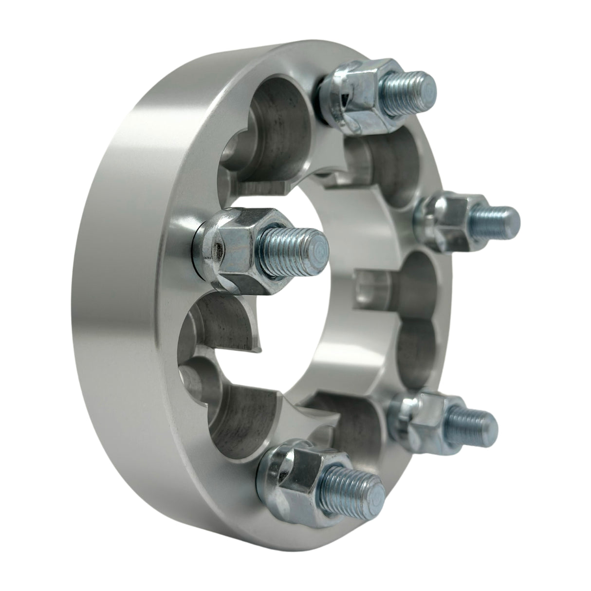 5x100 or 5x112 to 5x112 Wheel Adapters 1.25" Inch (32mm) 12x1.5 Studs & Lug Nuts 74mm Universal Center Bore For All Makes & Model Clearance