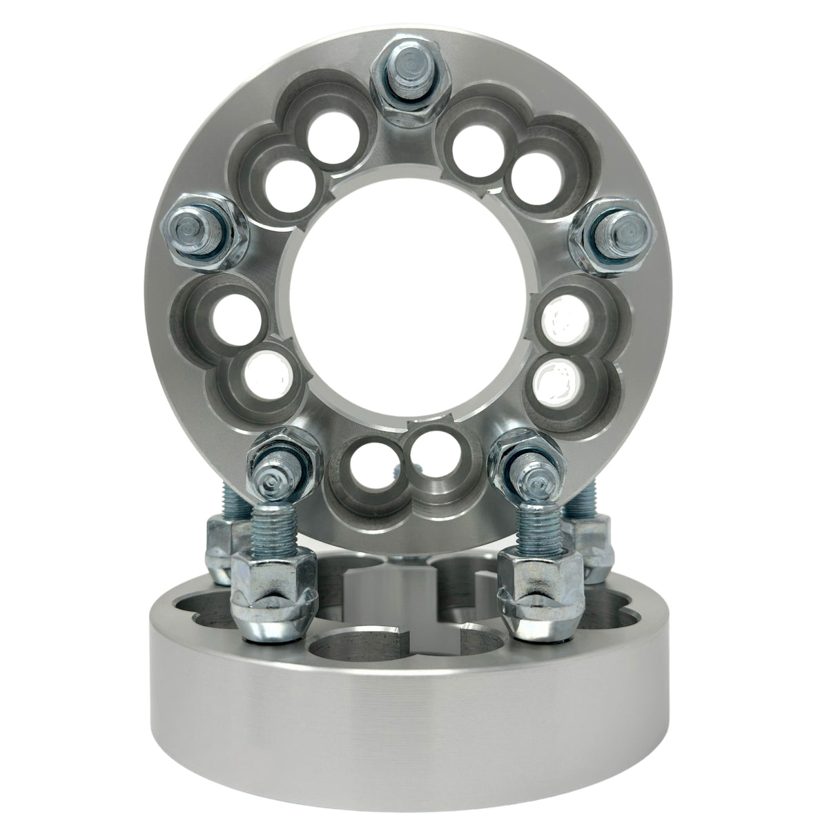 5x110 or 5x112 to 5x114.3 (Aka 5x4.5) Wheel Adapters Universal Kit 1.25" Inch Thick (32mm) 12x1.5 Studs & Lug Nuts 74mm Center Bore For All Hub Clearance