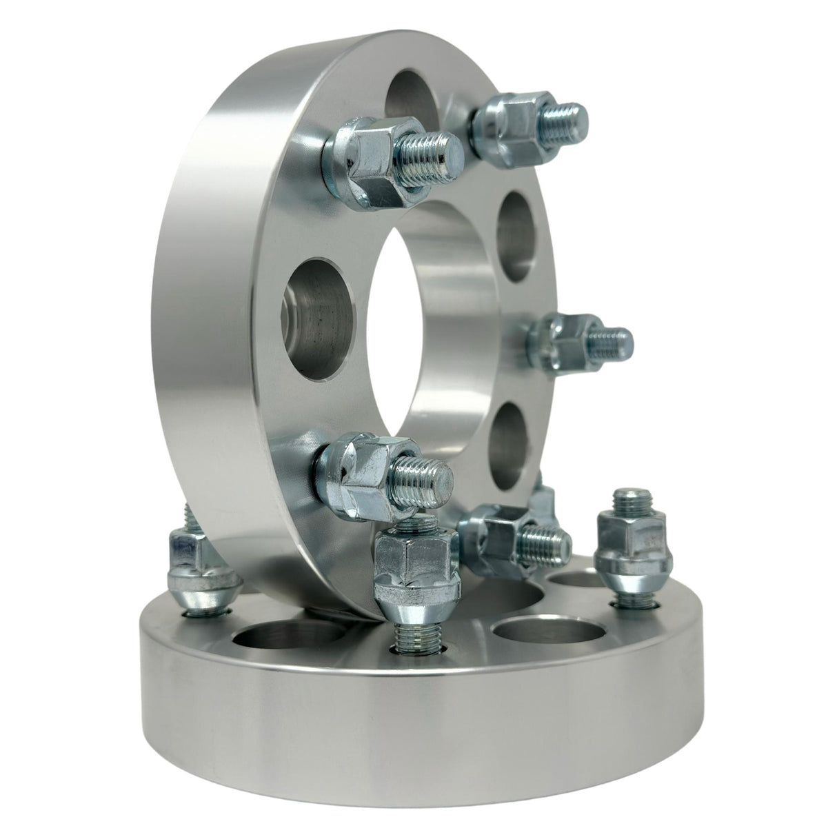 5x100 to 5x114.3 Wheel Adapters 1" Inch Thick (25mm) 12x1.5 Studs & Lug Nuts 57.1mm Center Bore 5x100 to 5x4.5 Spacers