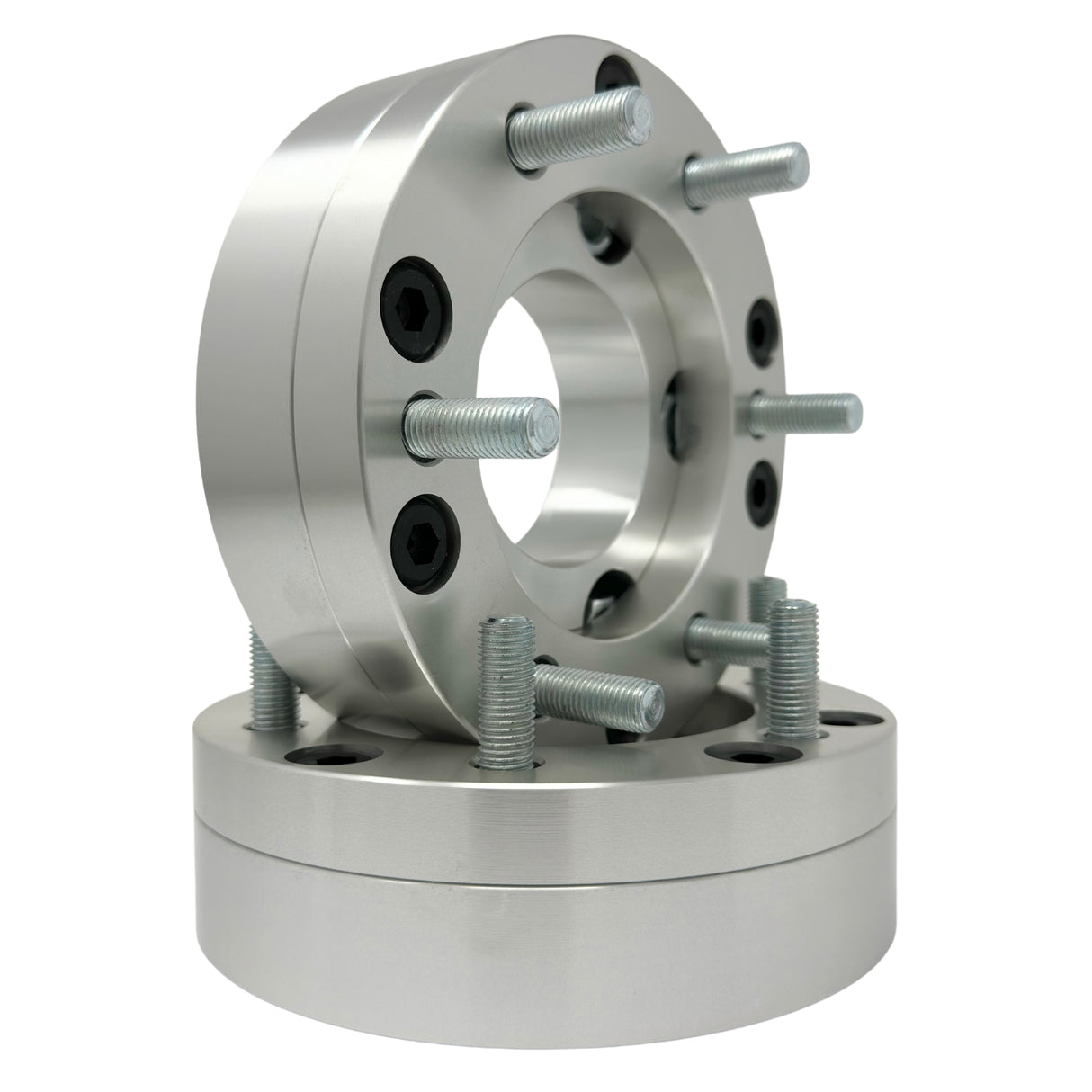 5x135 to 6x5.5 2 Piece Wheel Adapters 2” Inch (50mm) 14x1.5 Studs & Lug Nuts 108mm Center Bore | 5x135 to 6x139.7 Wheel Adapter Spacers Use 6 Lug Wheels On 5 Lug Vehicles