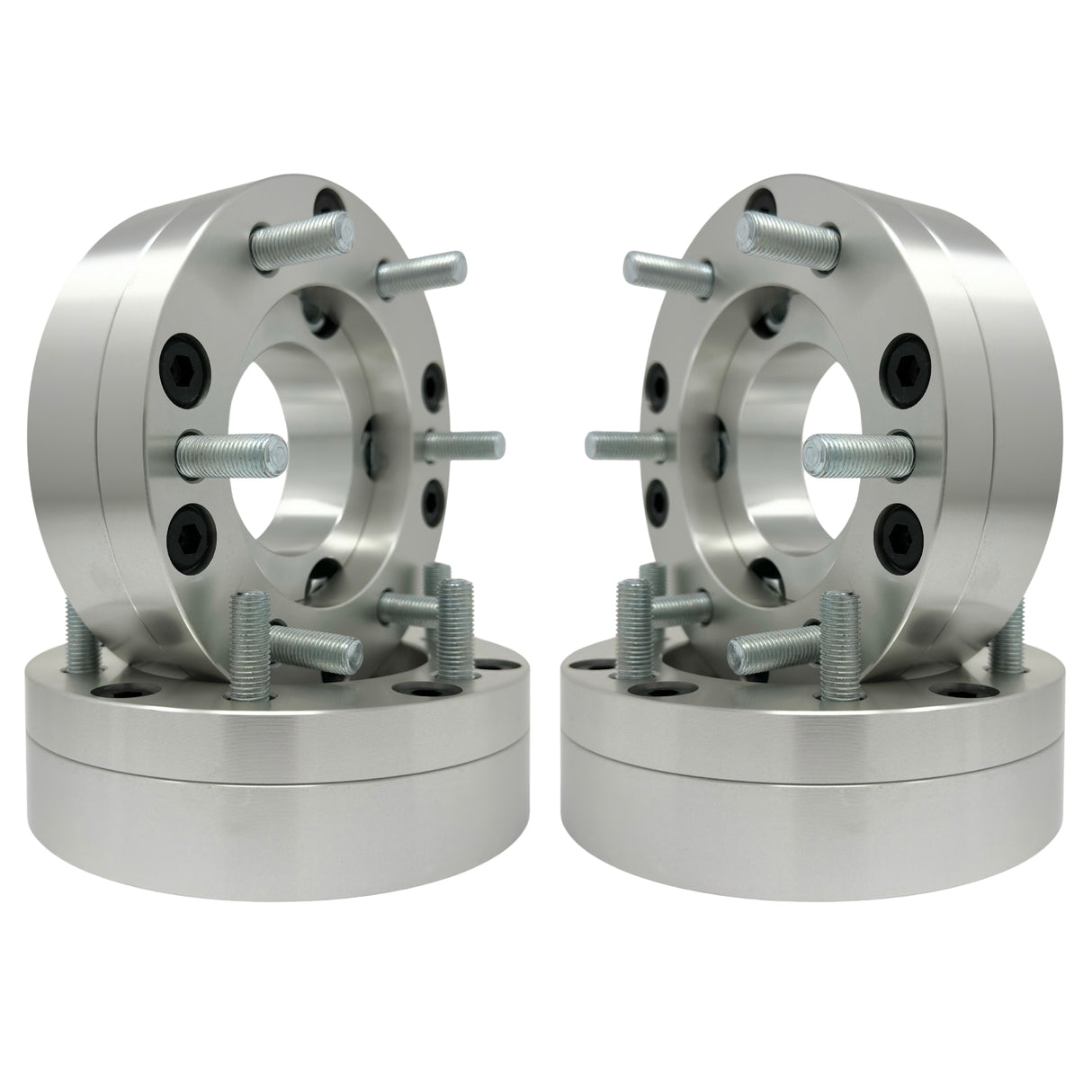 5x135 to 6x5.5 2 Piece Wheel Adapters 2” Inch (50mm) 14x1.5 Studs & Lug Nuts 108mm Center Bore | 5x135 to 6x139.7 Wheel Adapter Spacers Use 6 Lug Wheels On 5 Lug Vehicles