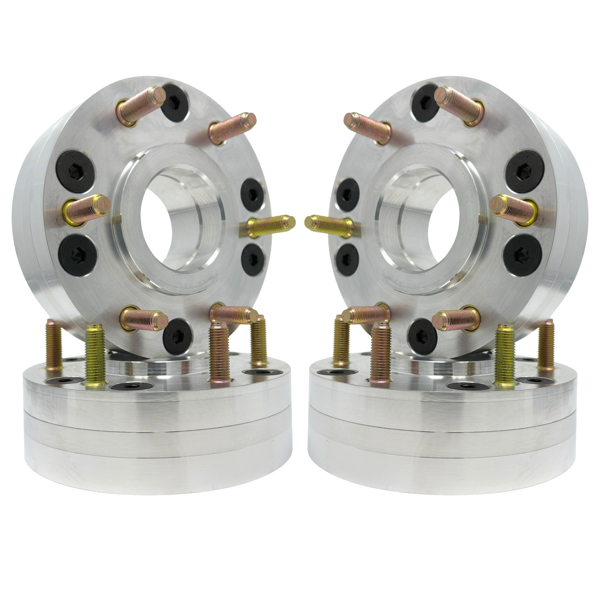 Ford Bronco Sport 5x108 To 6x5.5 Bronco Full Size Hubcentric Wheel Adapters Also known as 5x4.25 To 6x139.7 5 Lug To 6 Lug | 63.4mm To 93.1mm Centerbore | 12x1.5 Studs 2021 & Newer Ford Bronco Conversion Adapters