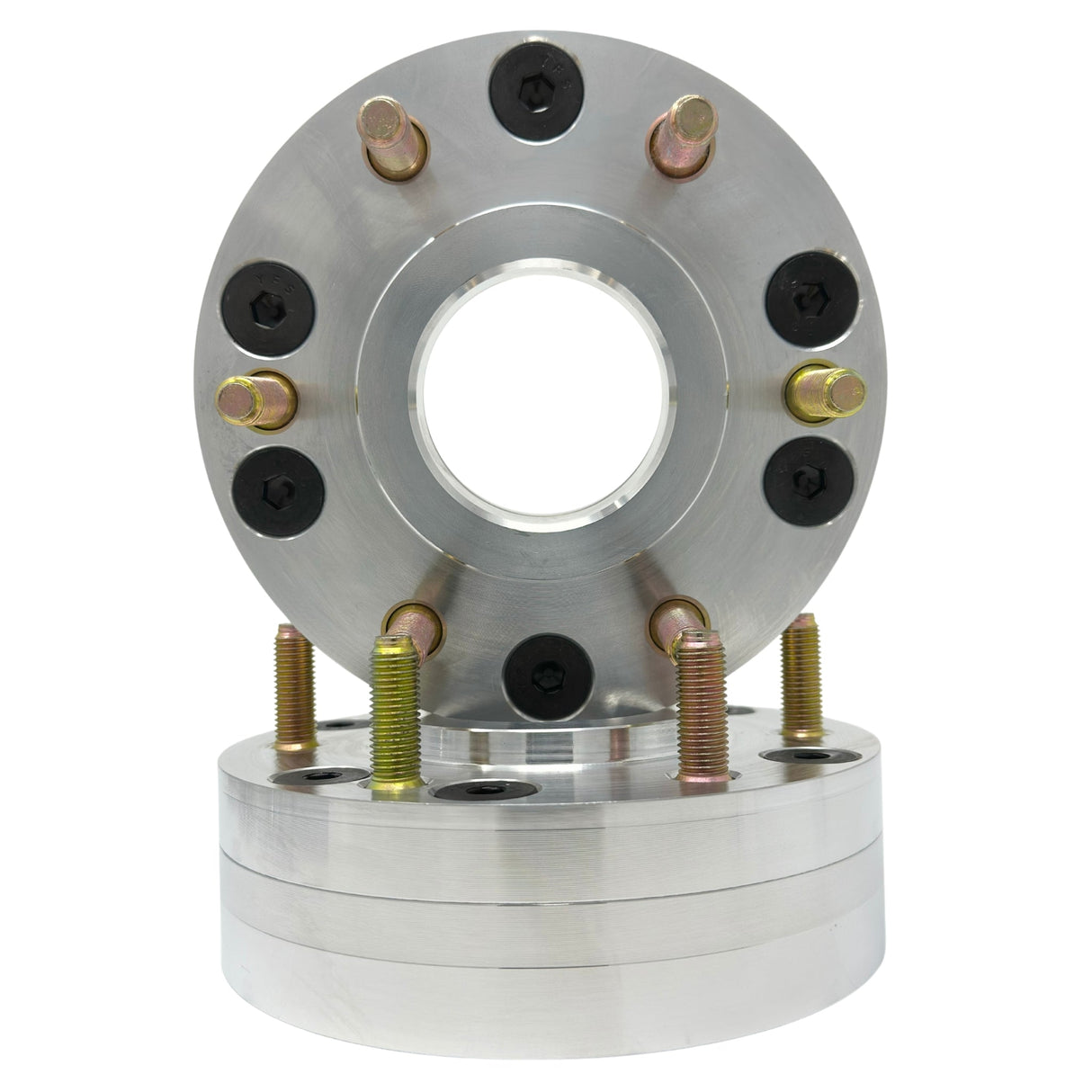 Ford Bronco Sport 5x4.25 To 6x5.5 Bronco Full Size Hubcentric Wheel Adapters Also known as 5x108 To 6x139.7 5 Lug To 6 Lug | 63.4mm To 93.1mm Centerbore | 12x1.5 Studs 2021 & Newer Ford Bronco Conversion Adapters