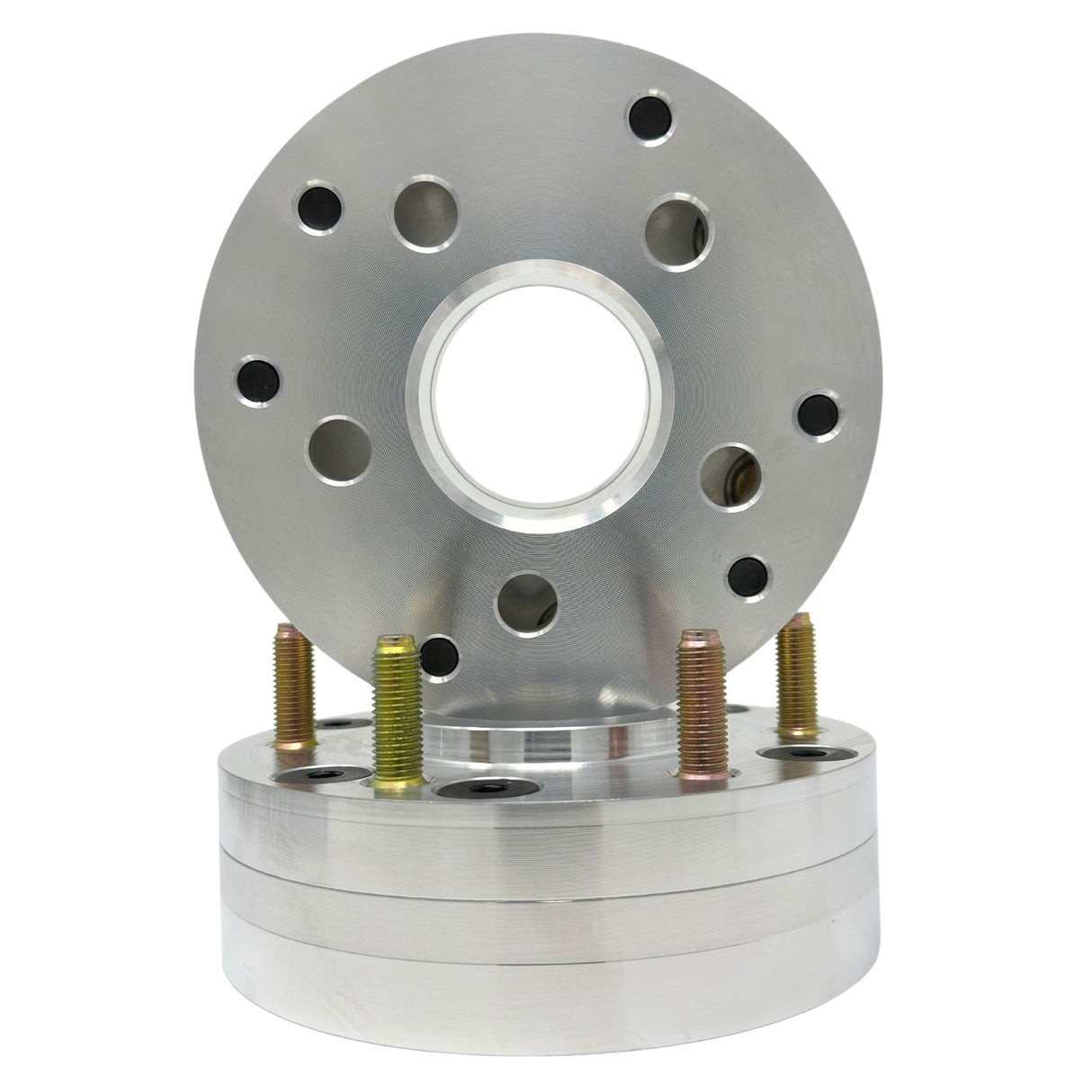 Ford Bronco Sport 5x108 To 6x5.5 Bronco Full Size Hubcentric Wheel Adapters Also known as 5x4.25 To 6x139.7 5 Lug To 6 Lug | 63.4mm To 93.1mm Centerbore | 12x1.5 Studs 2021 & Newer Ford Bronco Conversion Adapters