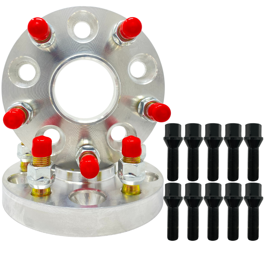 5x112 To 5x120 Mercedes Vehicles To BMW F-Series + More Hub Centric Wheel Adapters Fit Older BMW Wheels On Mercedes Vehicles 66.56mm To 72.56mm FREE Lug Bolts Included!!