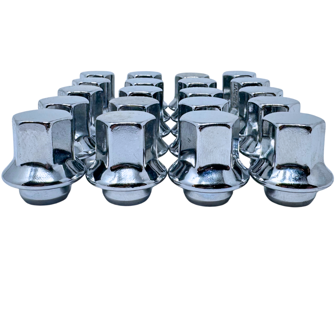 7/16"-20 Snowflake Mag Style Lug Nuts For Corvette C1, C2, C3 & Chevrolet Camaro 1976-1981 Oldsmobile Cutlass, And Pontiac | 20 Piece Kit | Mag Style For Aluminum Wheels |