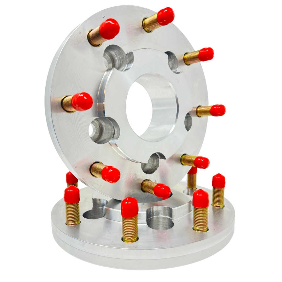 USA Made 5x4.5 (AKA 5x114.3) To 8x170 Hub Centric Wheel Adapters | Use Ford F-250 F-350 Super Duty Wheels on Jeep Or Dodge  1.5" Inch Through 3" Inch Thick! 5 To 8 Lug Conversion