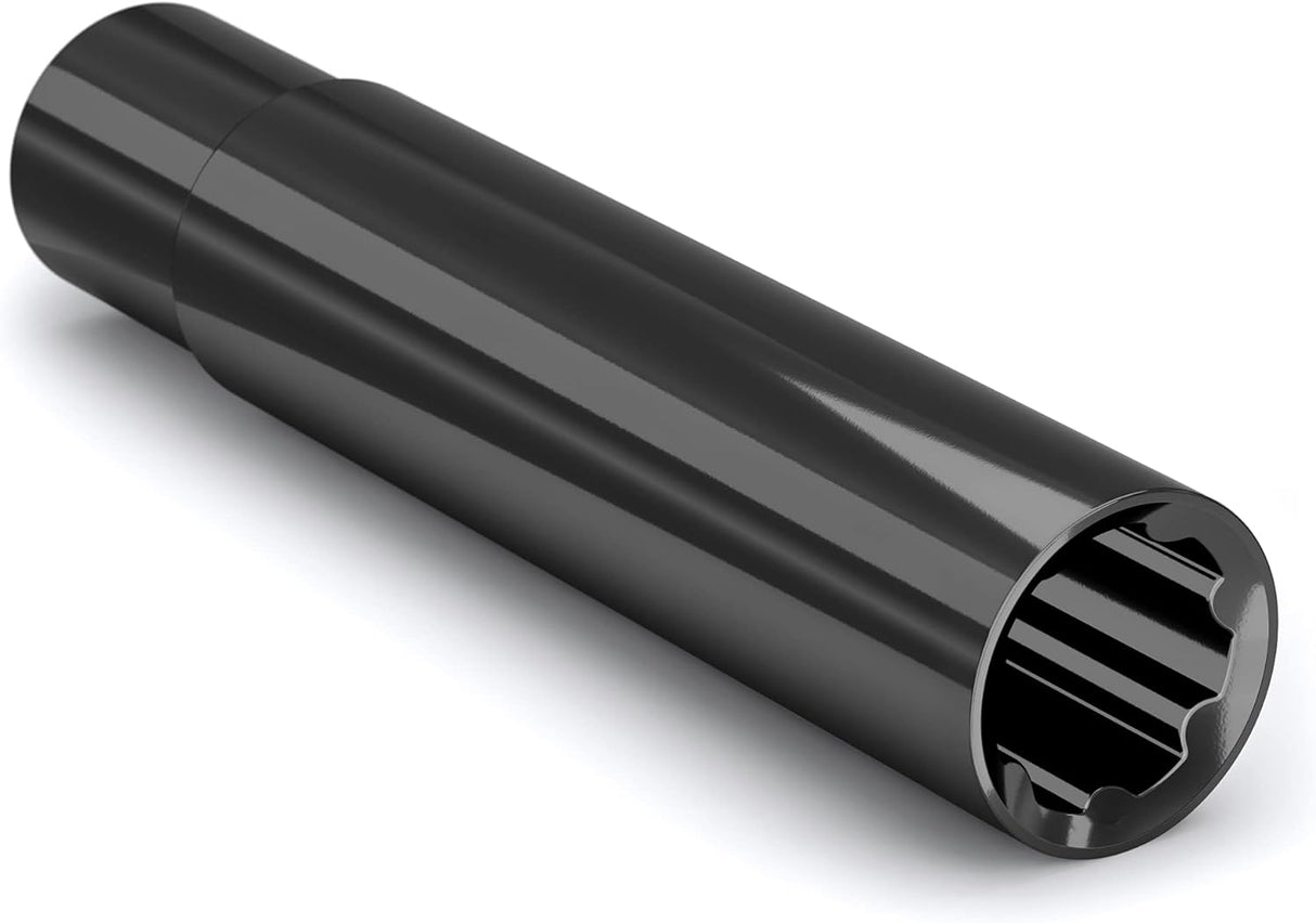 20 Spline Spike Lug Nuts 1/2"-20 Thread. Fits Aftermarket Wheels 4.5" Inch Tall In Chrome, Black, Red, Blue