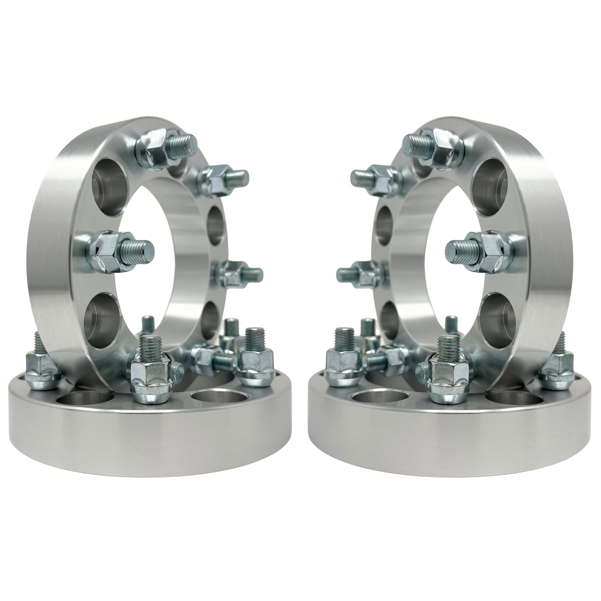 4pc 2" Hubcentric Wheel Spacers – 6x5.5 (6x139.7) For Chevy Silverado, GMC – 78.1mm Bore, 14x1.5 Studs