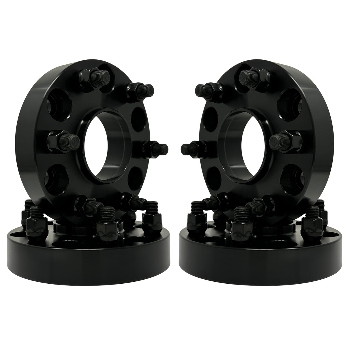 6x5 Wheel Spacers AKA 6x127 Hub Centric For Chevy GMC +More | 78.1mm OEM Hub Bore & Wheel Centering Lip Fits Trailblazer, Envoy, Bravada, Rainier, Ascender, SSR, 9-7X USA Made Lifetime Warranty 12x1.5 Solid Steel Carbide OEM Spec Studs