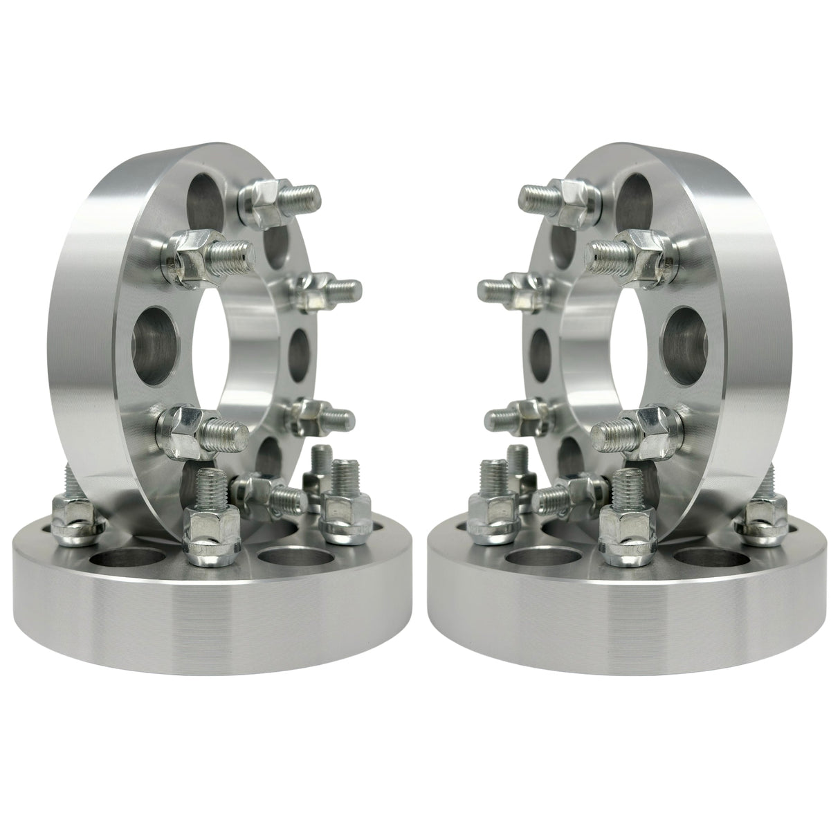 6x135 To 6x5.5 Wheel Adapters 1.5" Inch (38mm) 14x1.5 Studs & Lug Nuts 87.1mm Ford / Lincoln Hub Centric Center Bore | 6x135 to 6x5.5