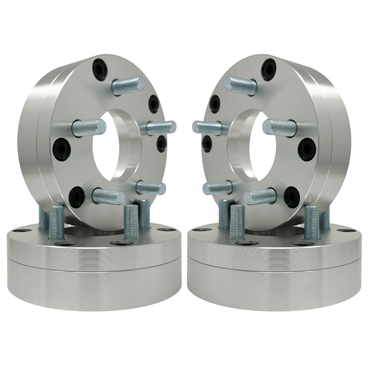 6x5.5 to 5x4.5 2-Piece Wheel Adapter 2” Inch (50mm) 14x1.5 Studs & Lug Nuts 108/74mm Center Bore | 6x139.7 to 5x114.3