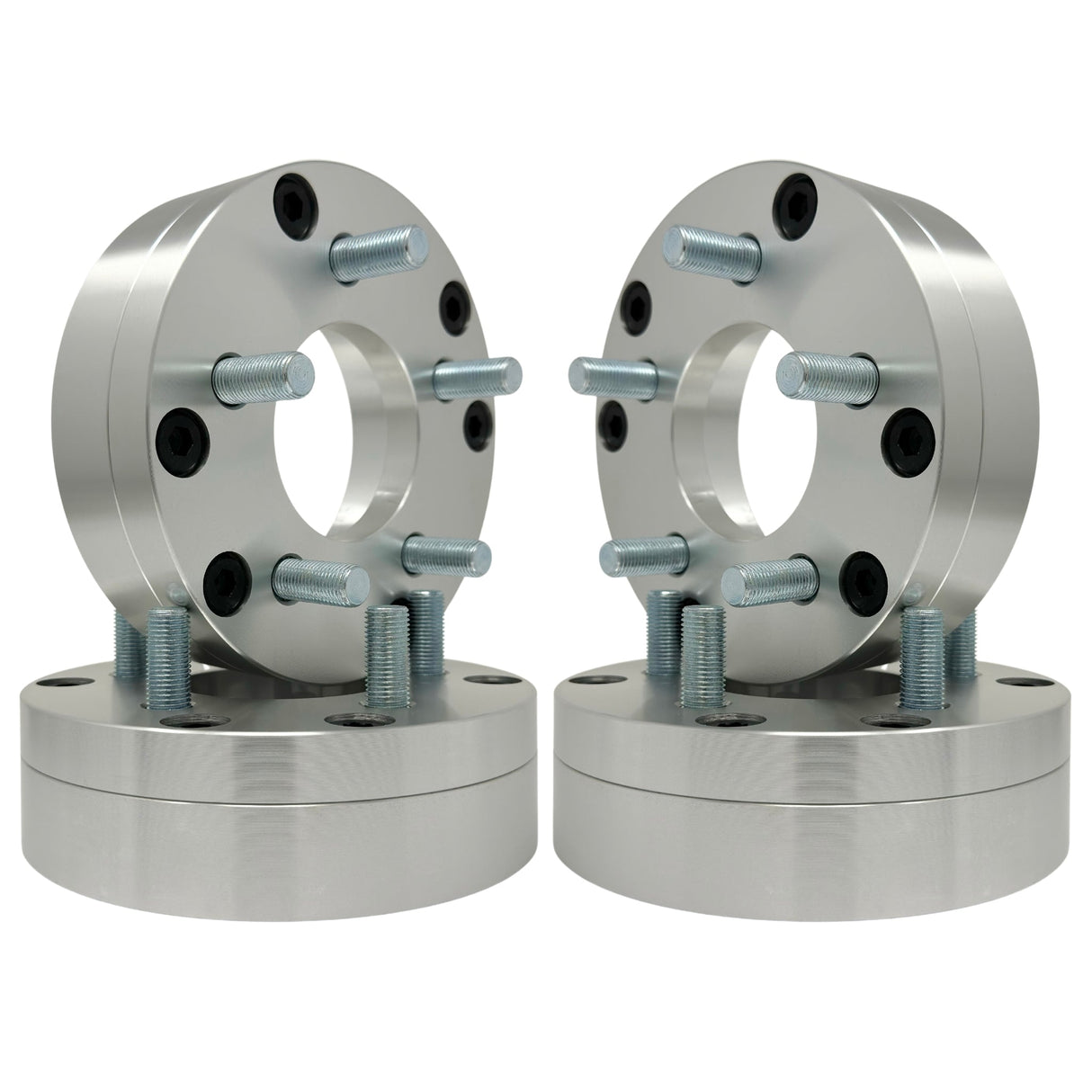 6x5.5 To 5x5.5 Hub Centric Wheel Adapters / Spacers Use 5x5.5 or 5x139.7 Wheels On Chevy GMC Silverado, Sierra, Tahoe, Yukon, Escalade, Suburban, 6x139.7 to 5x139.7 | 78.1mm Hubcentric Chevy GMC Bore | 14x1.5 Studs & 14x1.5 Lug Nuts